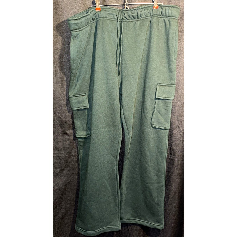 Xersion Essential Classic Fleece Utility Cargo Pants Men's XXL Green NWT